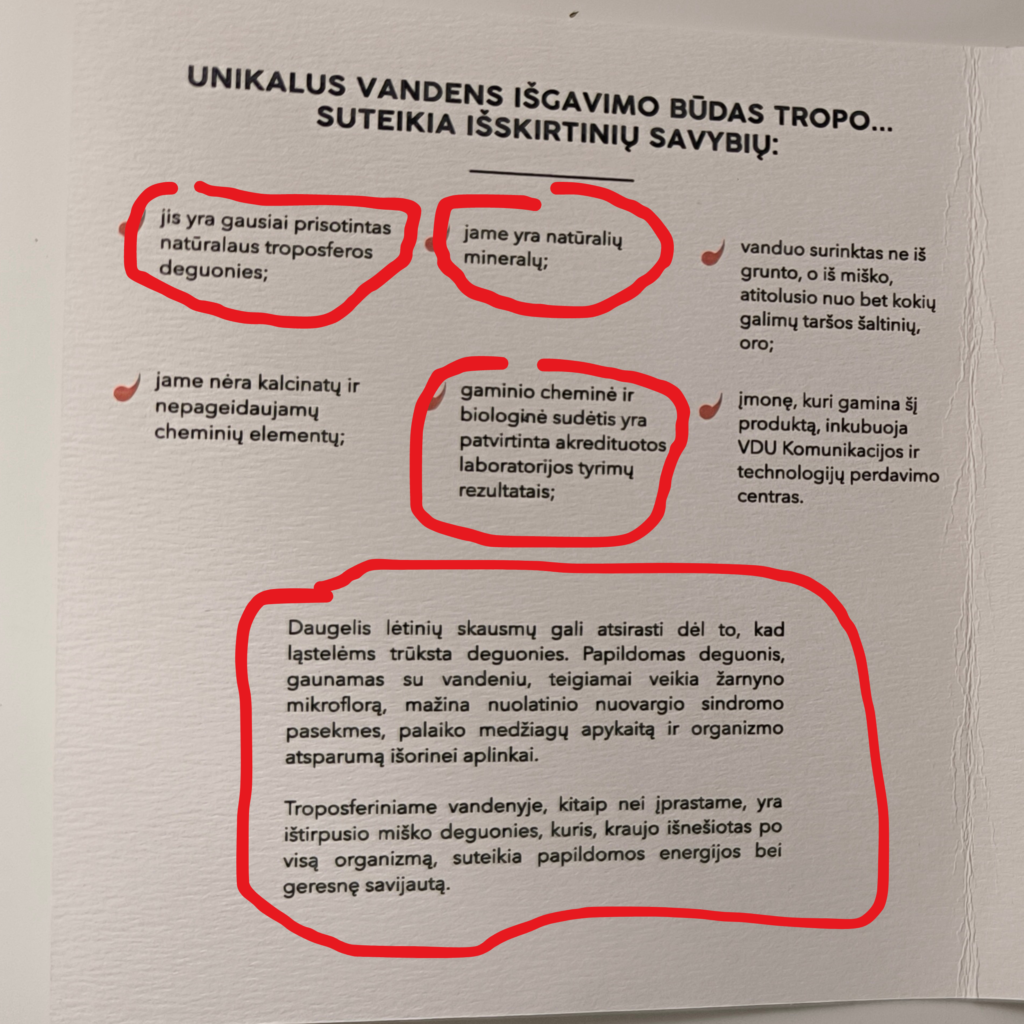 Troposferic water - troposferinis vanduo - struktūrizuotas vanduo - vandens pseudomokslas 5