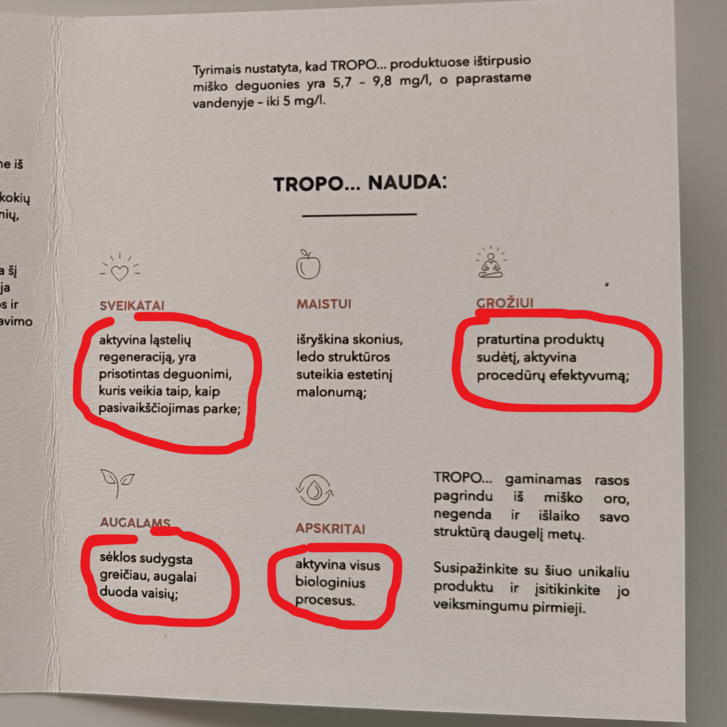 Troposferic water - troposferinis vanduo - struktūrizuotas vanduo - vandens pseudomokslas 6