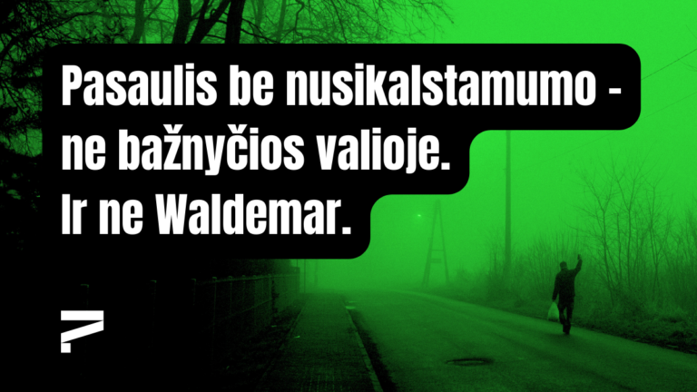 Pasaulis be nusikalstamumo - ne bažnyčios valioje. Ir ne Waldemar - Skeptikų draugija
