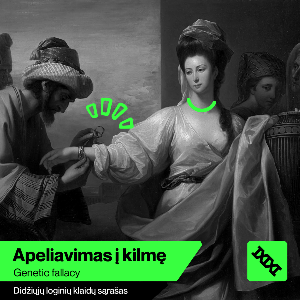 Apeliavimas į Kilmę - Didysis loginių klaidų sąrašas - Skeptikų draugija