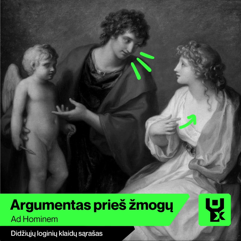 Argumentas prieš žmogų - Didysis loginių klaidų sąrašas - Skeptikų draugija
