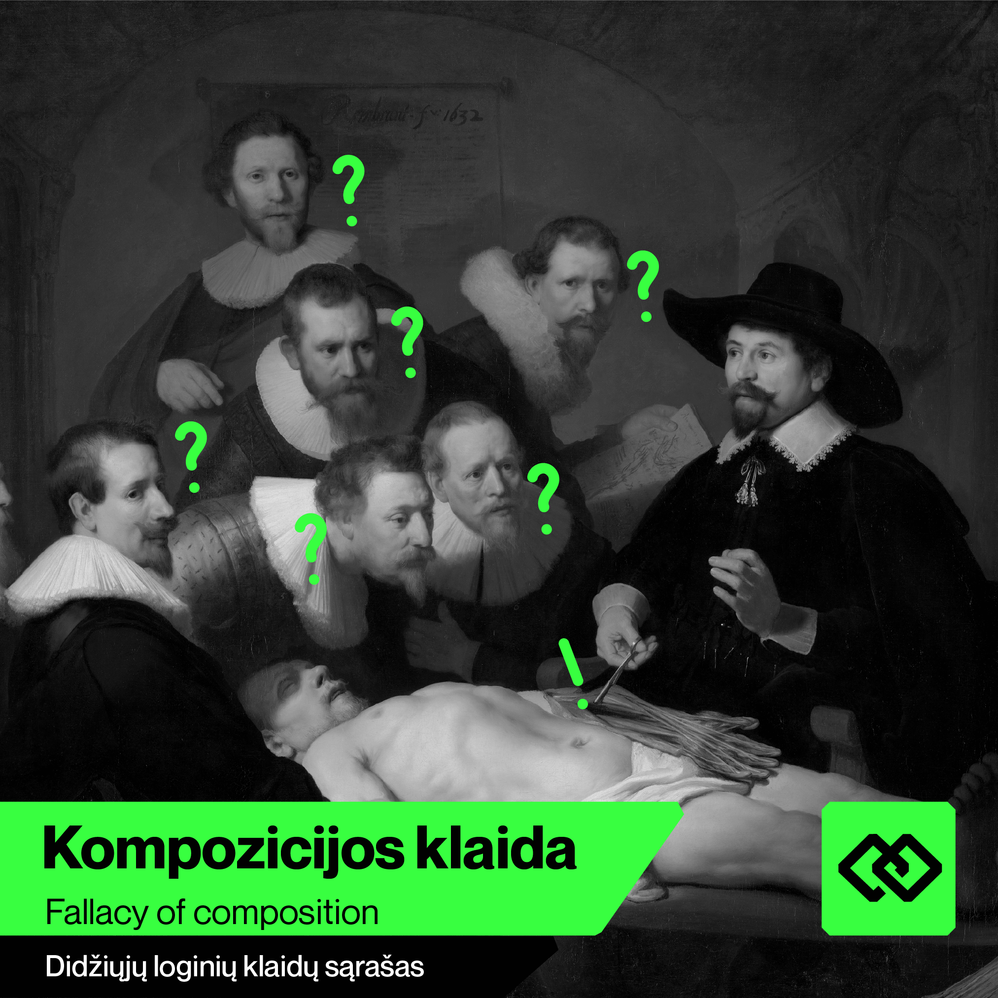 Kompozicijos Klaida - Didysis loginių klaidų sąrašas - Skeptikų draugija