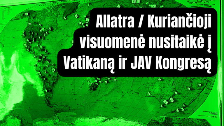 Dezinformacijos apie klimatą skleidėjai nusitaikė į Vatikaną ir JAV Kongresą - Allatra / kuriančioji visuomenė / Creative society