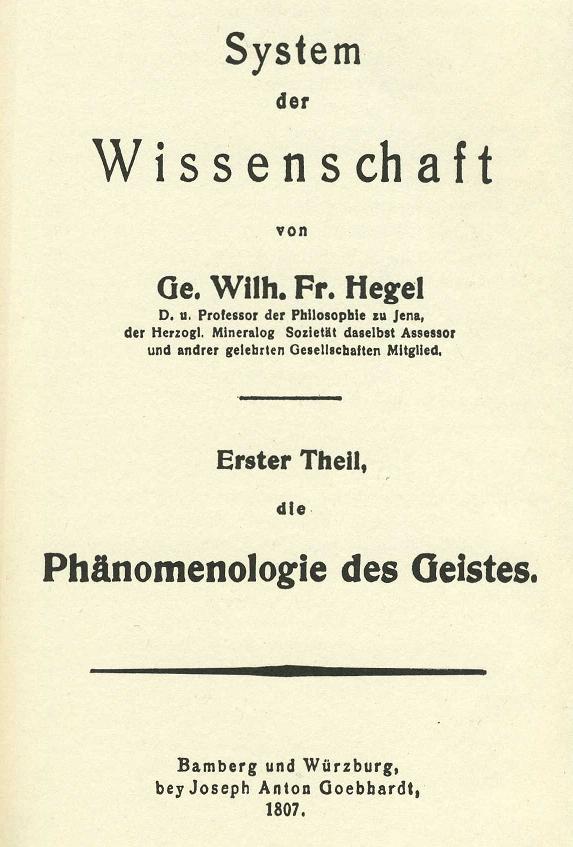 Phänomenologie Des Geistes